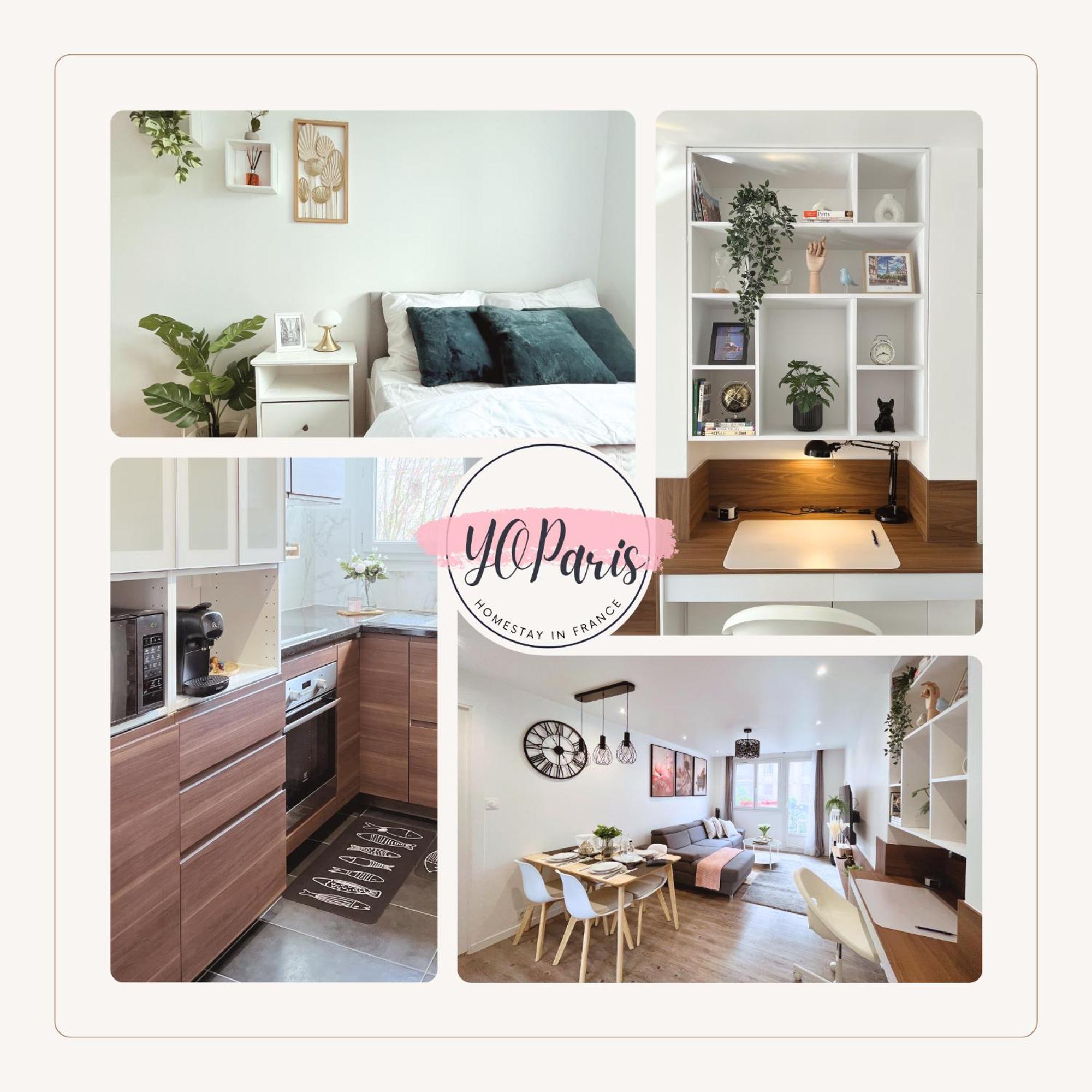Entire 60M2 Apartment - Close To Paris - Parking - Kitchen - 2Min Rerb - Olympic'24 Bourg-la-Reine Luaran gambar